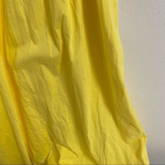 Zara yellow 100% cotton midi smocked dress NWT - Picture 5 of 8